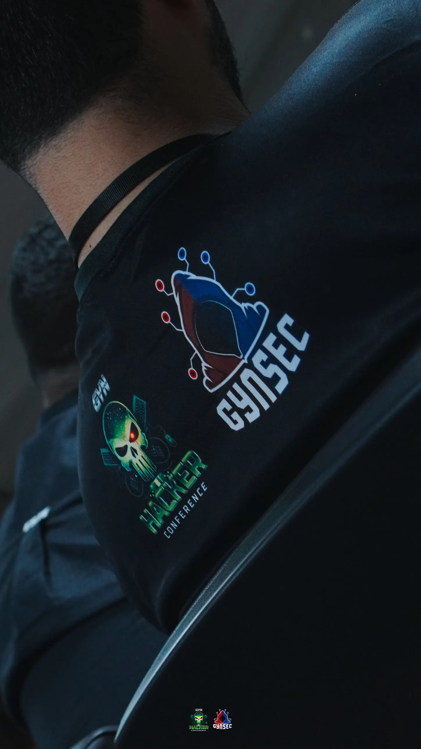 Camiseta oficial com as marcas GHC e GYNSec