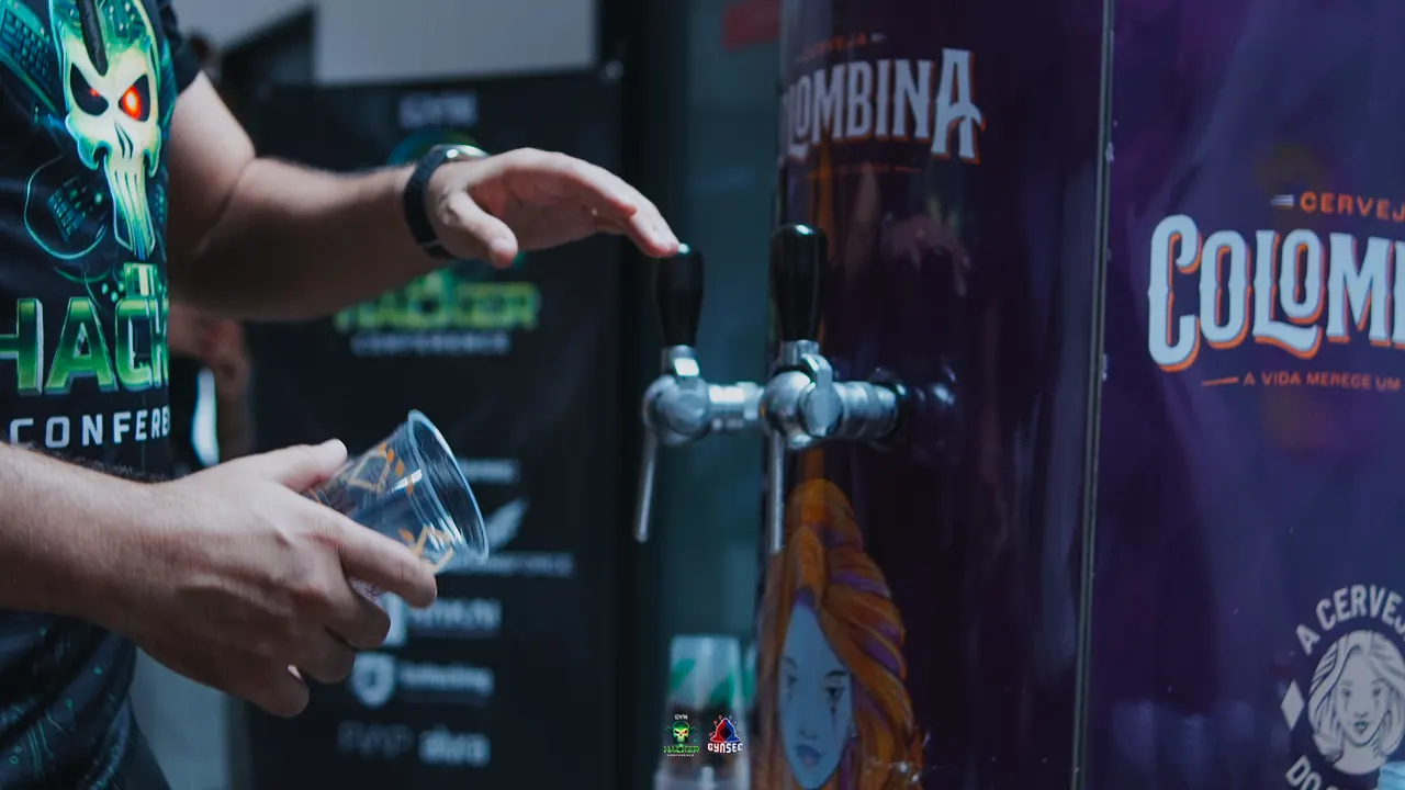 Chopp Colombina no networking de encerramento